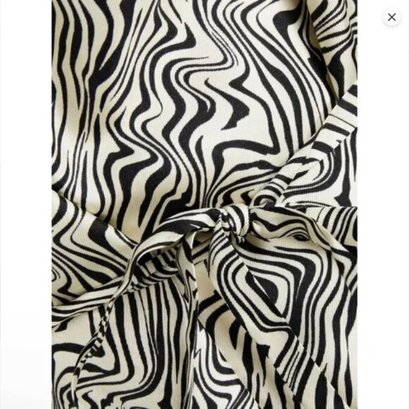 NWT Sandro Salome belted print silk-twill dress - Picture 4 of 6